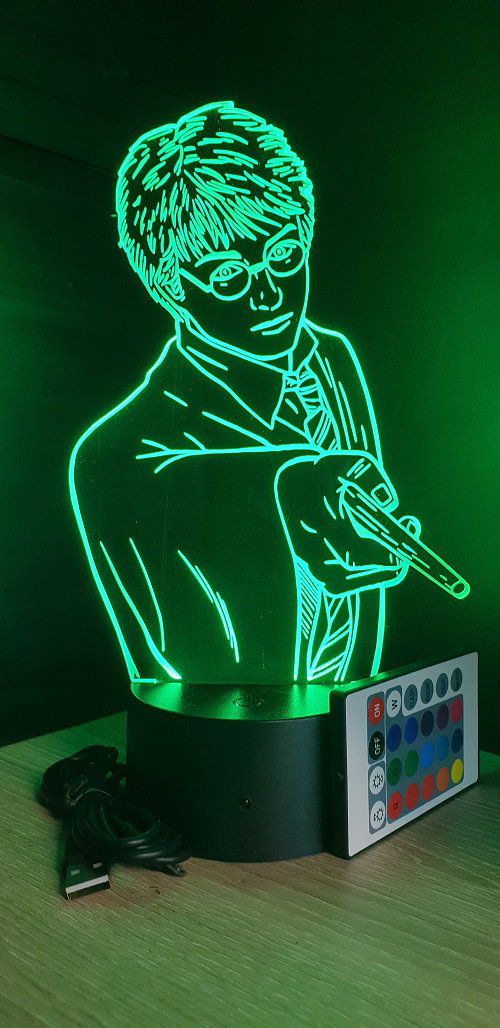 Lampe LED 3D Harry Potter Choixpeau avec socle au choix ! - LampePhoto