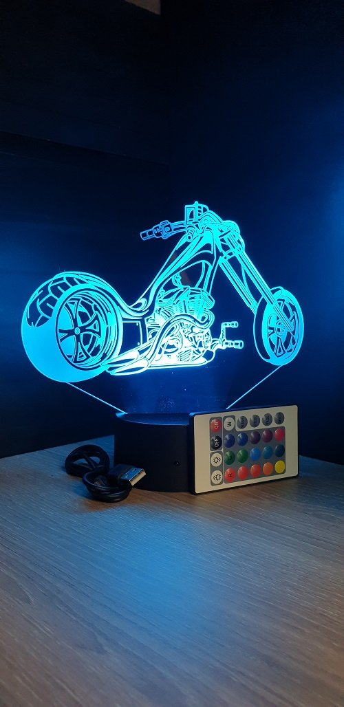 Lampe LED 3D Moto Sportive