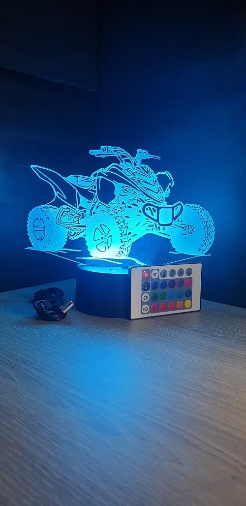 Lampe LED 3D MotoCross – Le Génie de la Lampe 3D