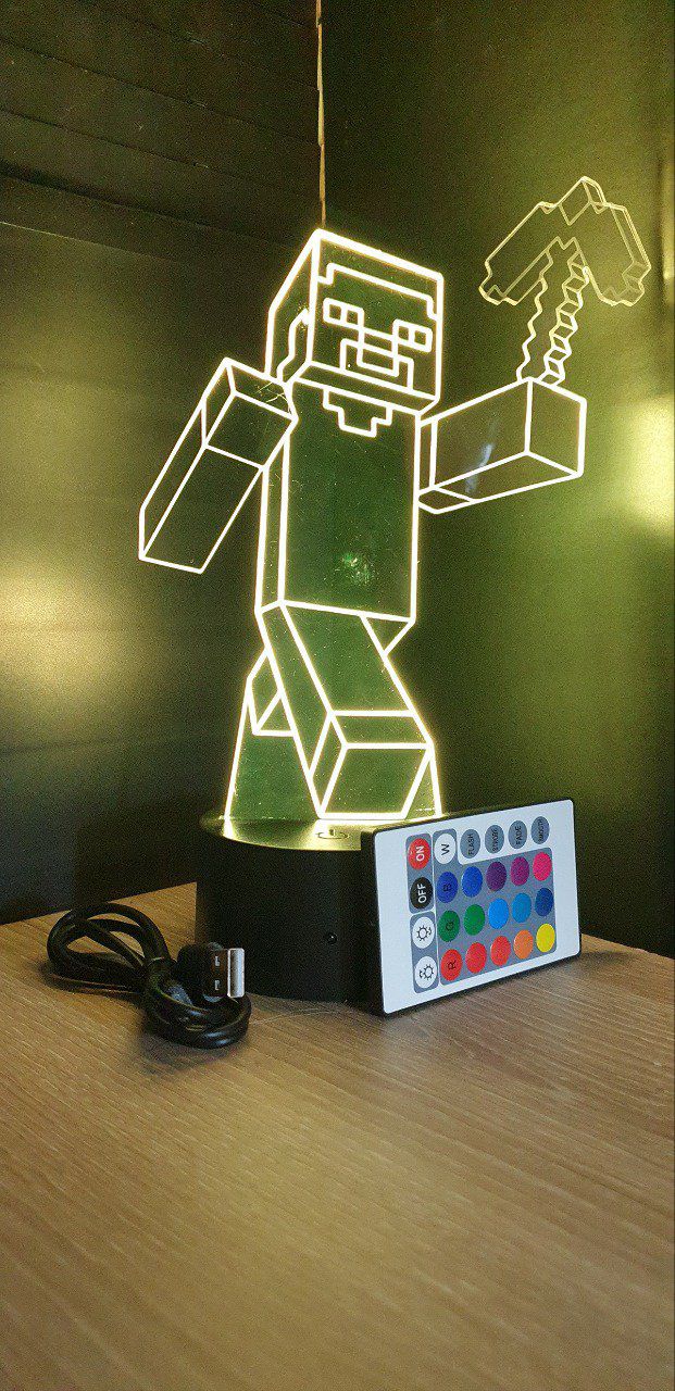 Lampe Veilleuse LED - Mur Minecraft – NostalgieGaming
